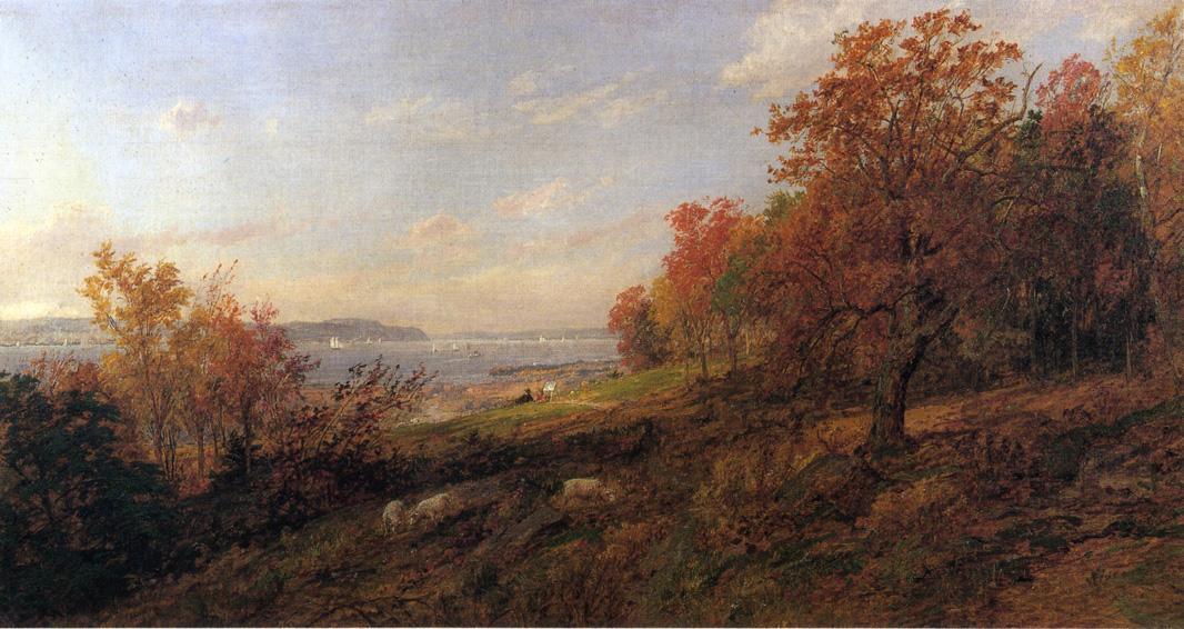 View From Hastings Toward The Tappan Zee — Jasper Francis Cropsey