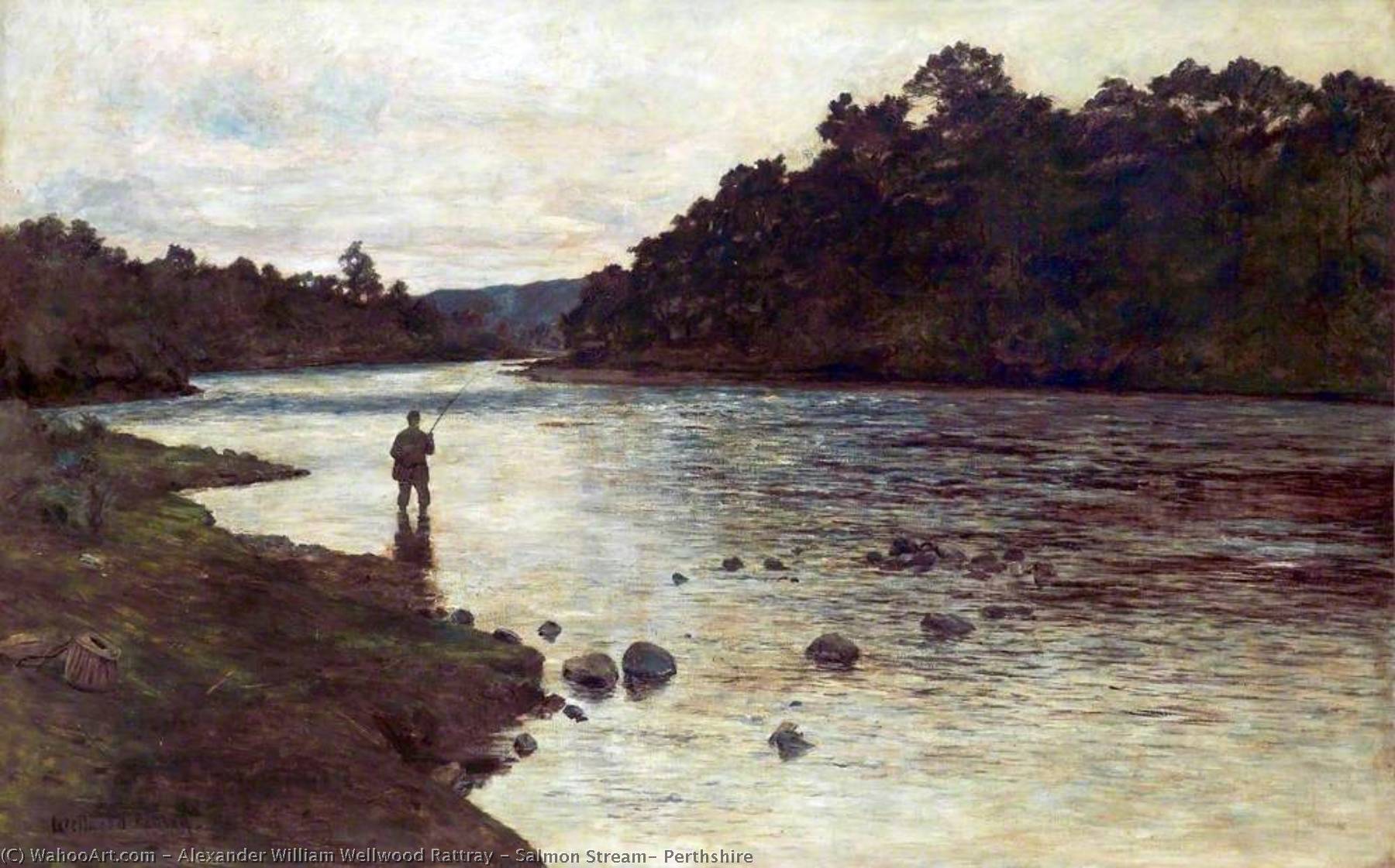 Salmon Stream, Perthshire — Alexander William Wellwood Rattray