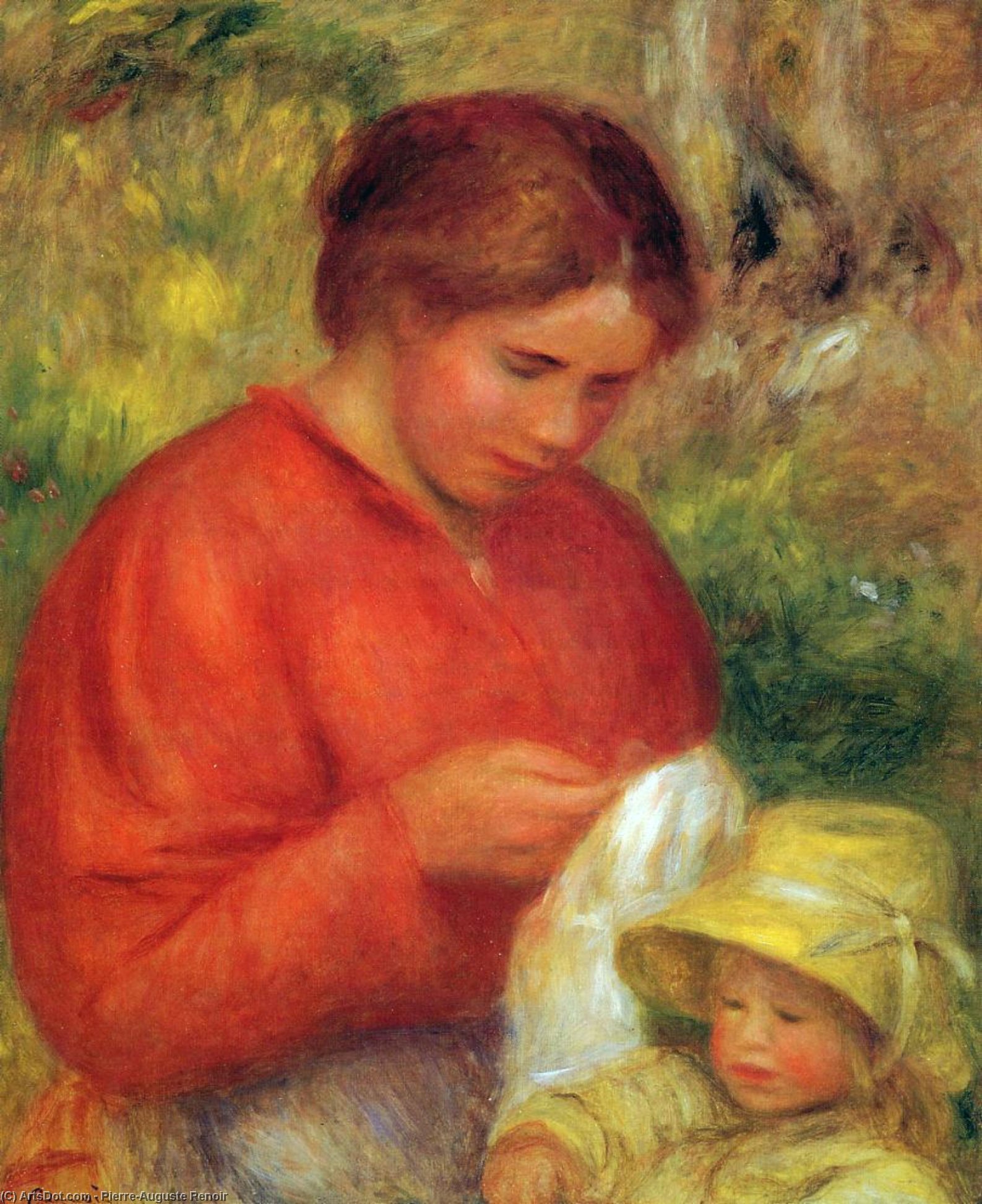 Woman And Child 1 — Pierre-auguste Renoir
