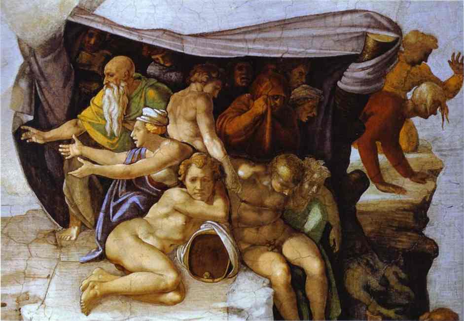The Flood (detail) — Michelangelo Buonarroti