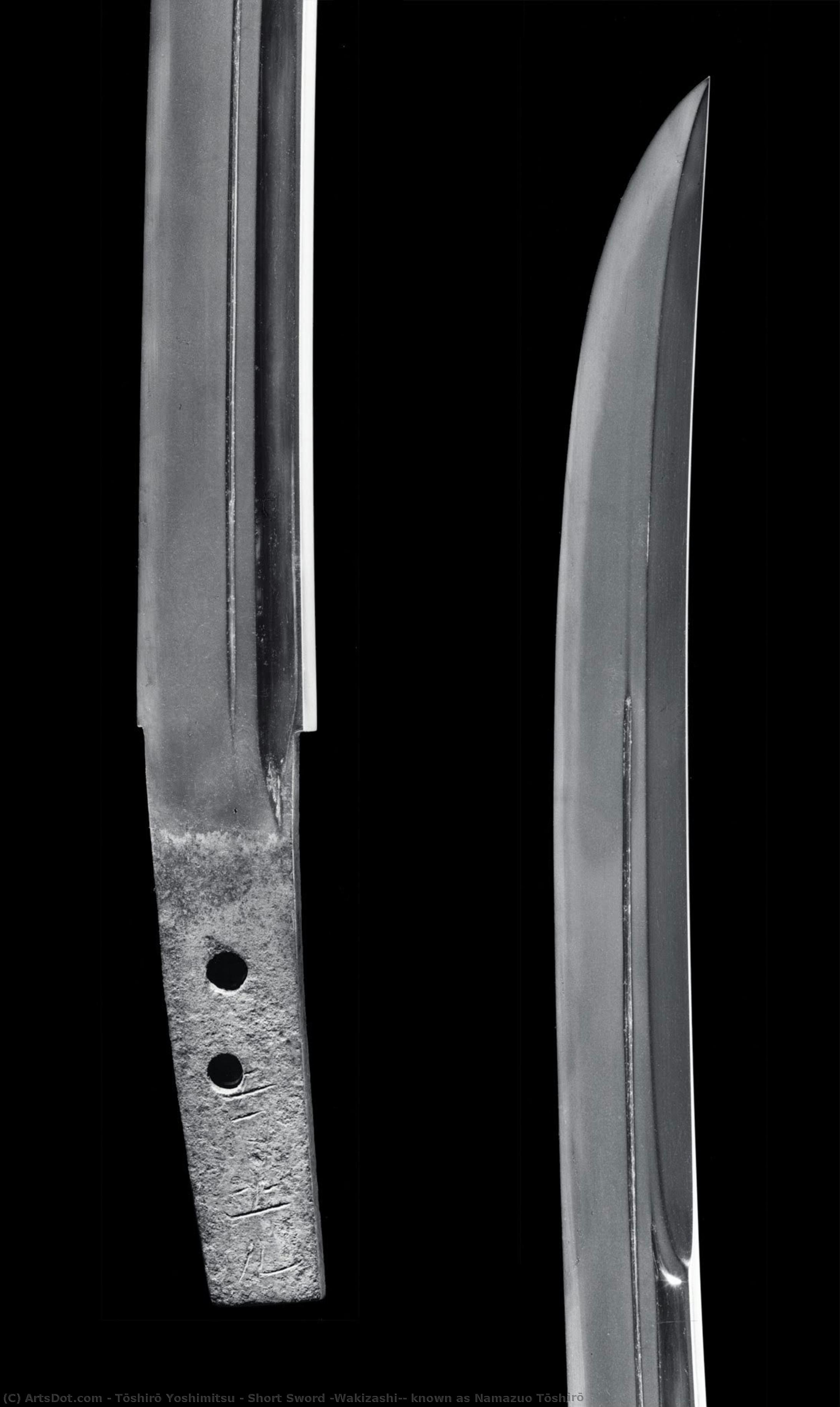 Short Sword (wakizashi), Known As Namazuo Tōshirō — Tōshirō Yoshimitsu