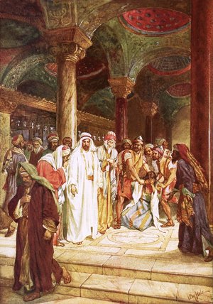 Jesus And The Woman Taken In Adultery — William Brassey Hole