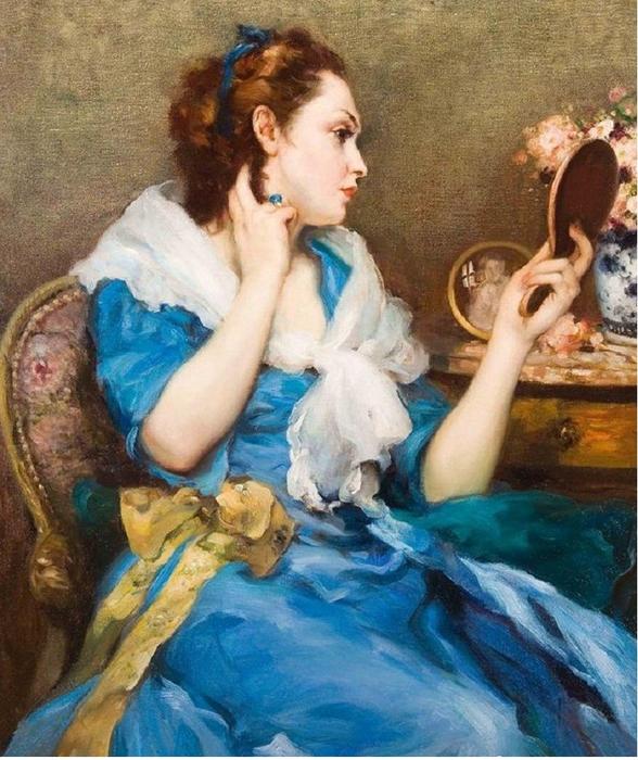 Femme Au Boudoir — Fernand Toussaint