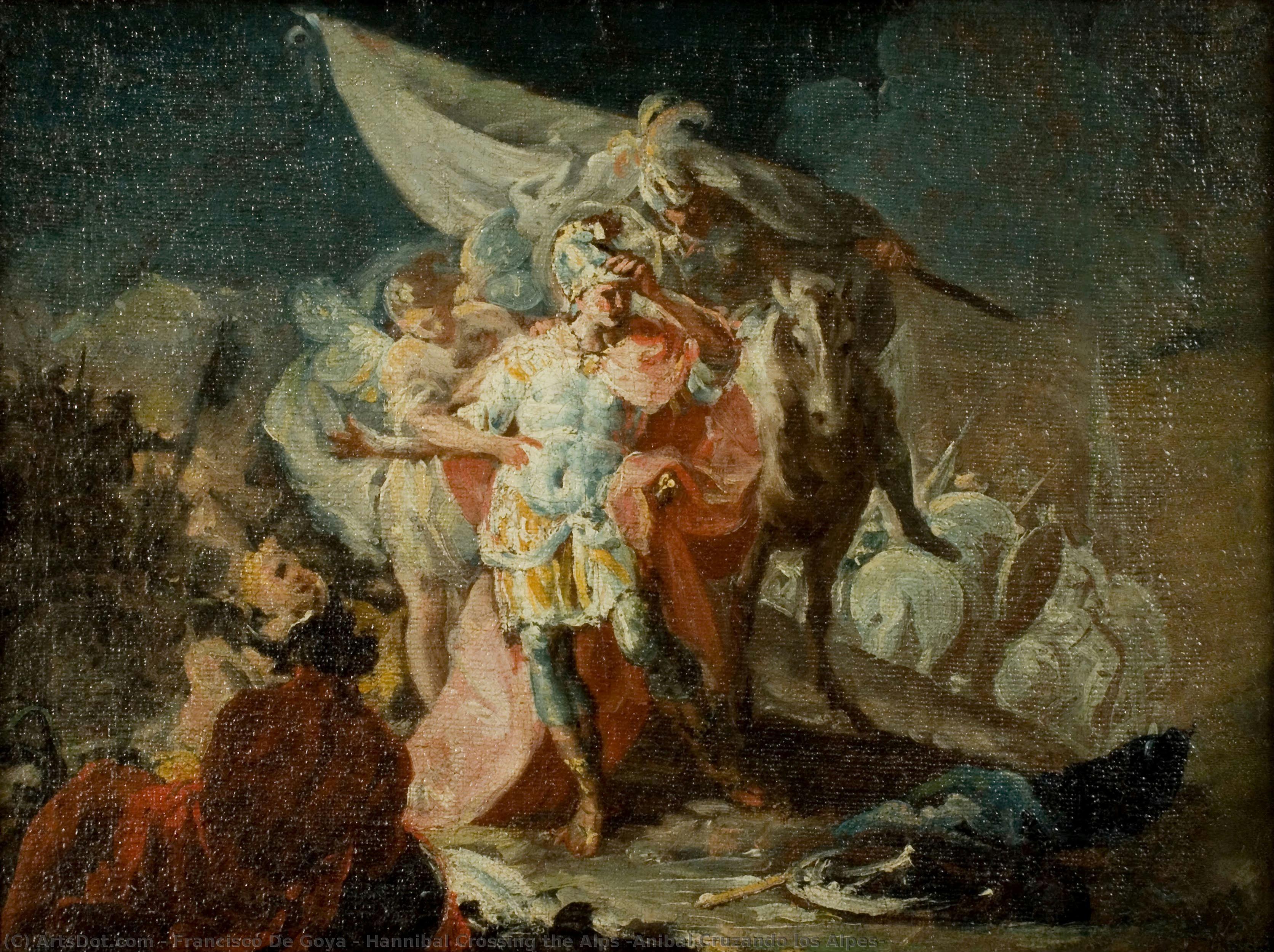 Hannibal Crossing The Alps (anibal Cruzando Los Alpes) — Франсиско Гоја