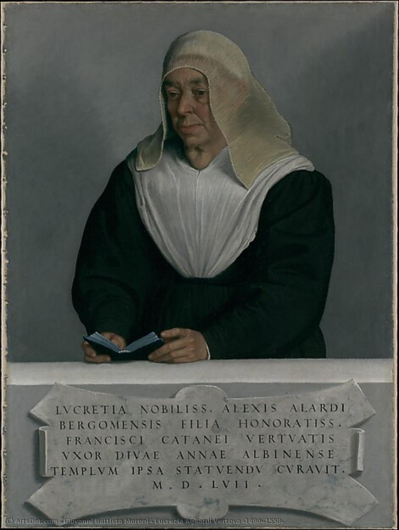 Lucrezia Agliardi Vertova (1490?–1558) — Moroni, Giovanni Battista