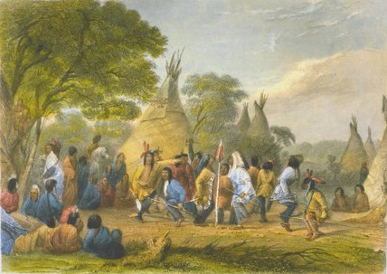 Dog Dance Of The Dakotas, — Seth Eastman