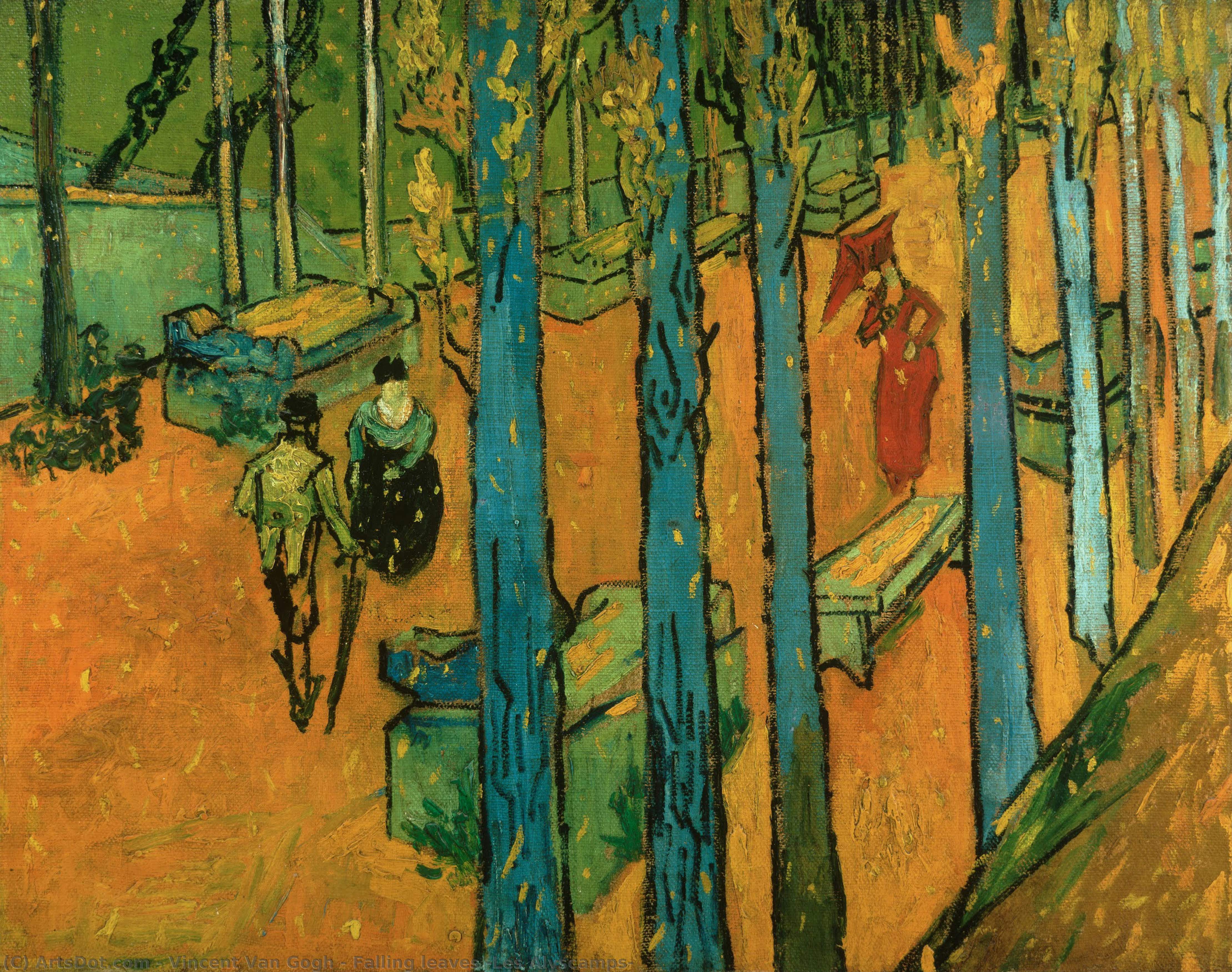 Falling Leaves (les Alyscamps) — Vincent Willem Van Gogh