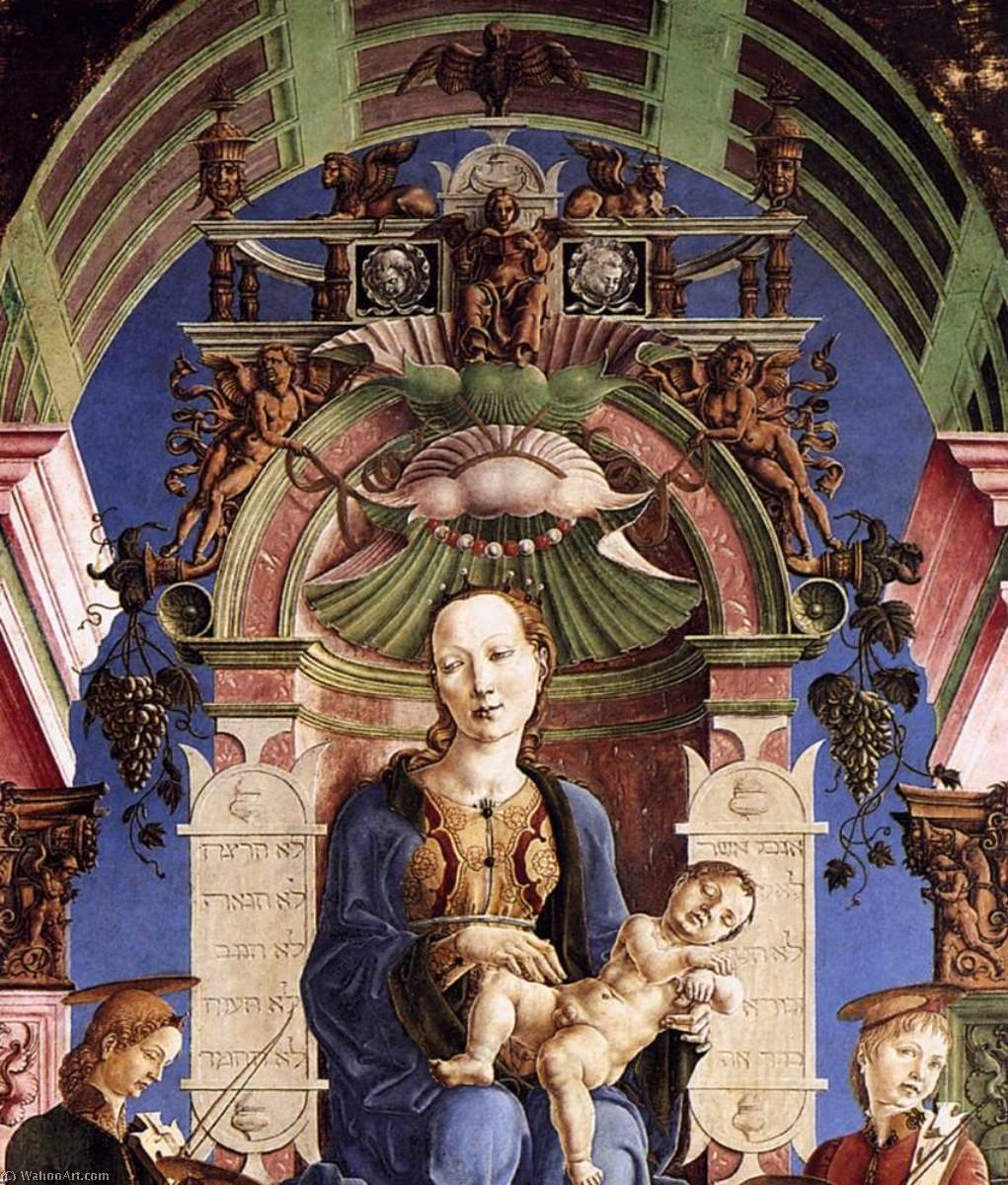 Madonna With The Child Enthroned (detail) — Cosmè Tura