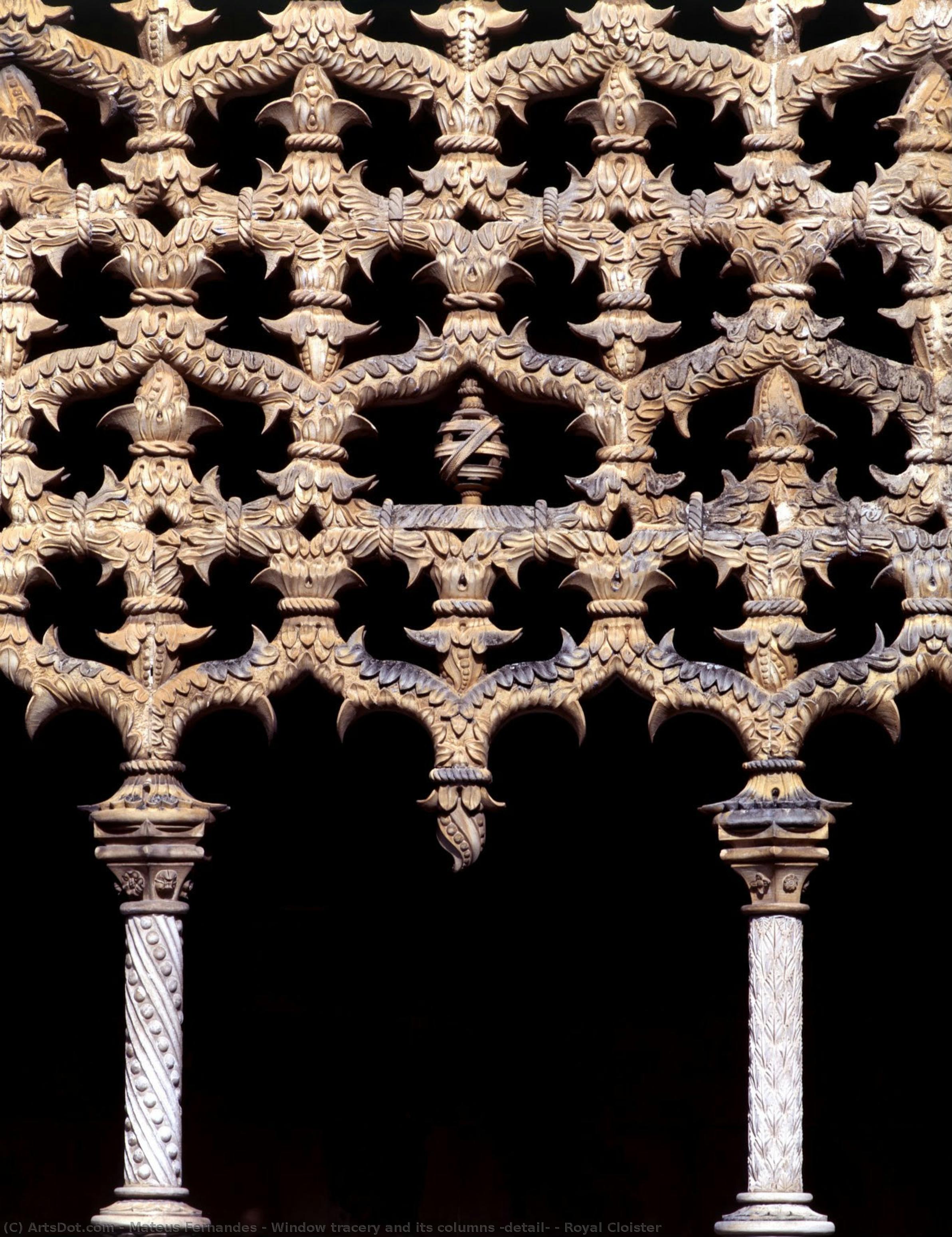 Window Tracery And Its Columns (detail) - Royal Cloister — Mateus Fernandes