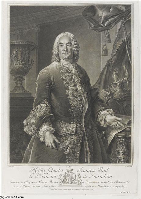 Portrait Of Charles Francois Paul Le Normant De Tournehem — Nicolas Gabriel Dupuis