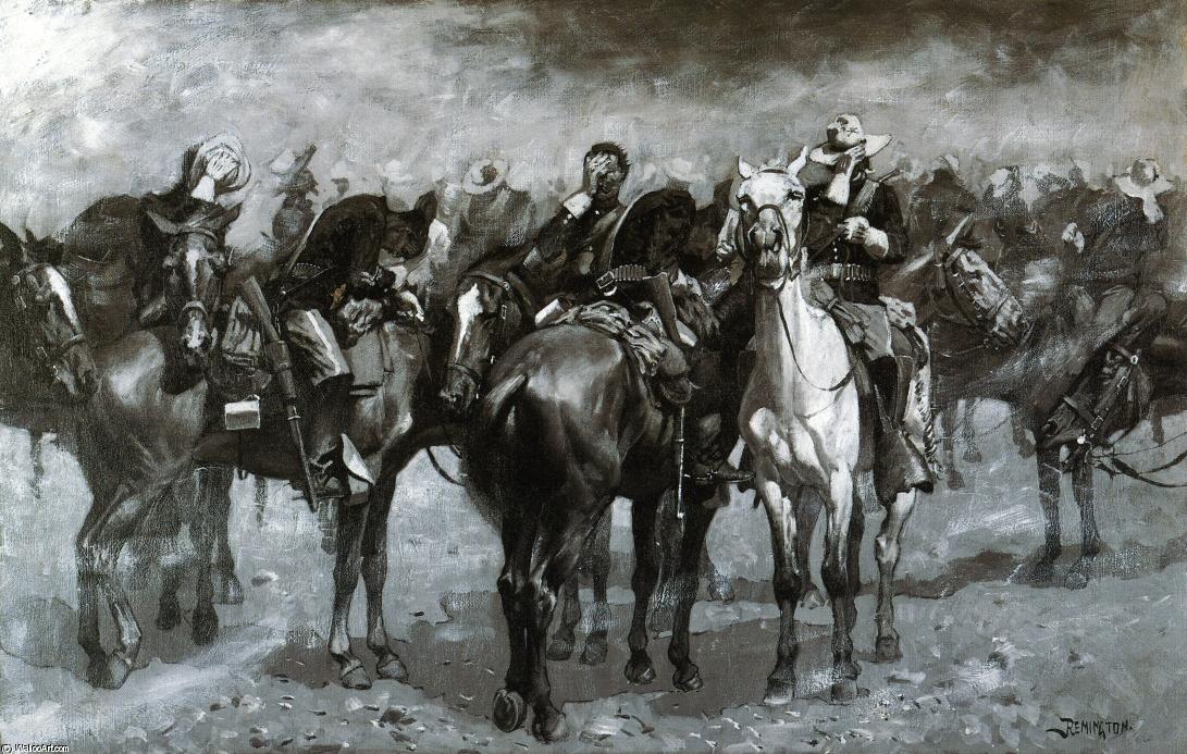 Cavalry In An Arizona Sandstorm — Фредерик Ремингтон