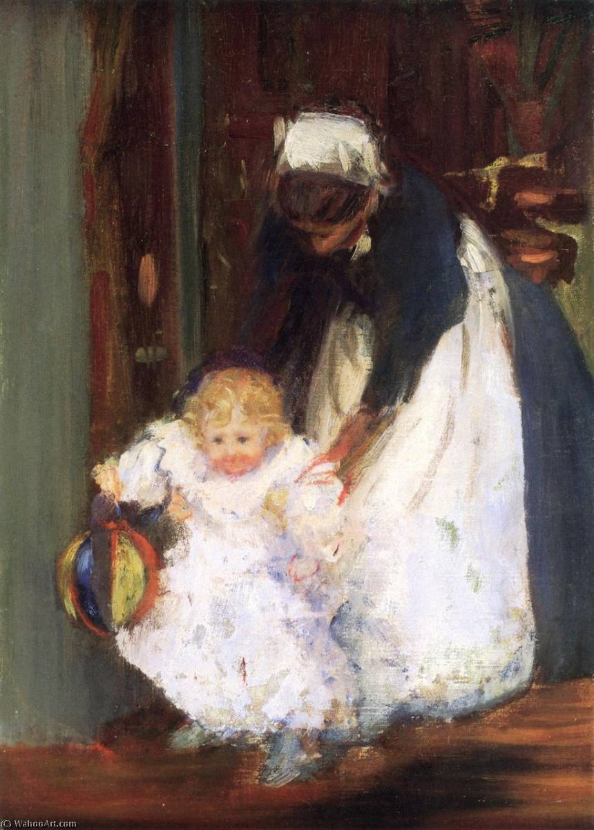 French Nursemaid And Baby Berthe — Frederick William Macmonnies