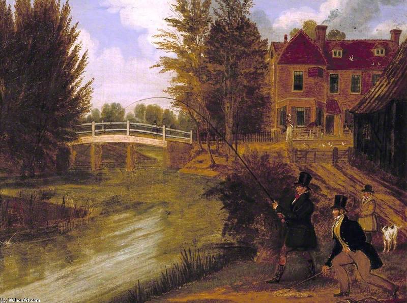 Fly Fishing In The River Lee Near The Ferry Boat Inn — James Pollard