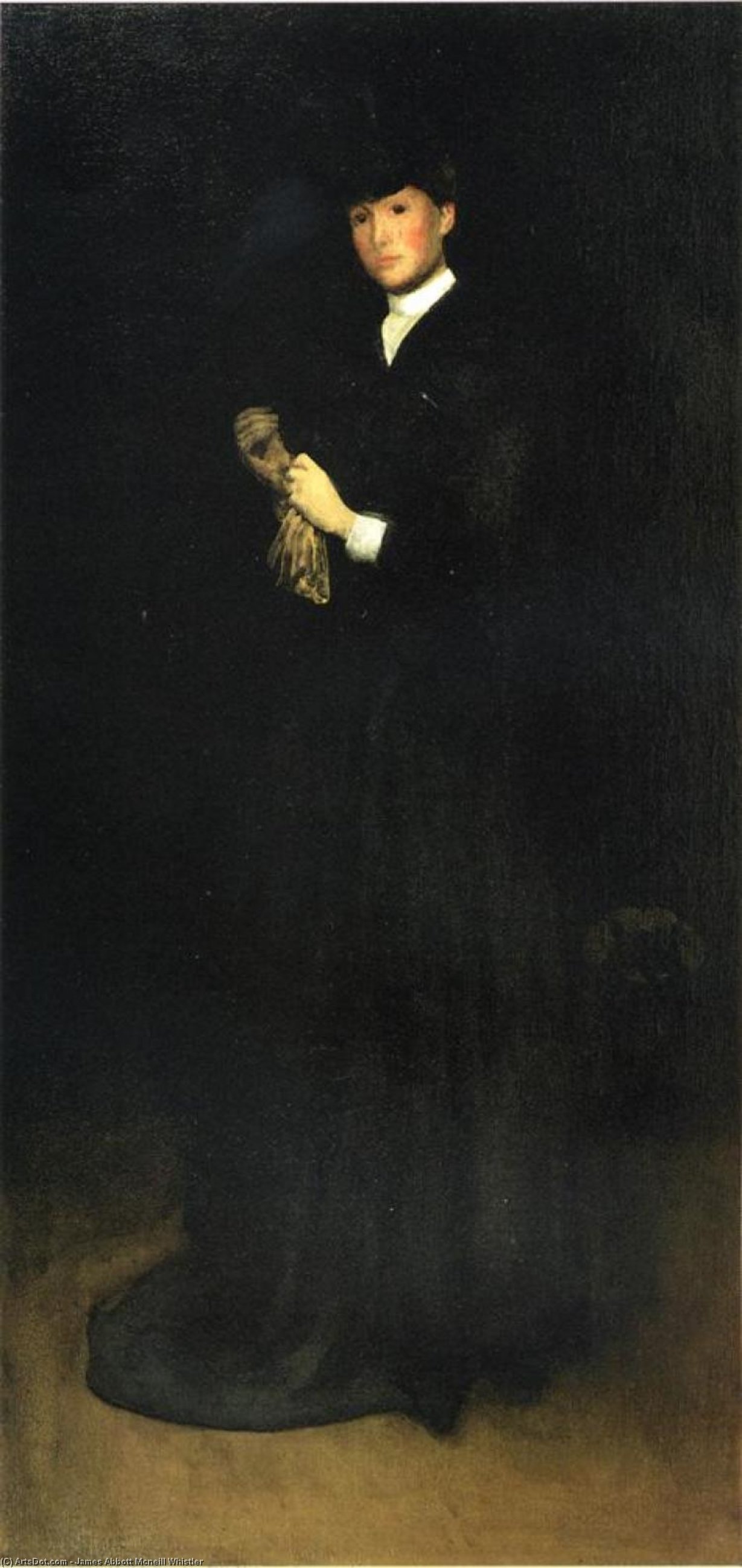 Anordnung In Schwarz Nr. 8. Porträt Von Mrs. Cassatt — James Abbott Mcneill Whistler