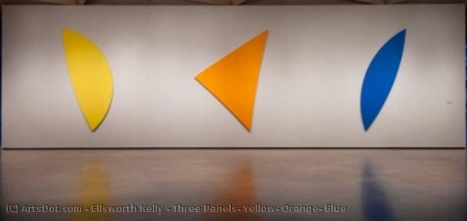 Three Panels: Yellow, Orange, Blue — Ellsworth Kelly