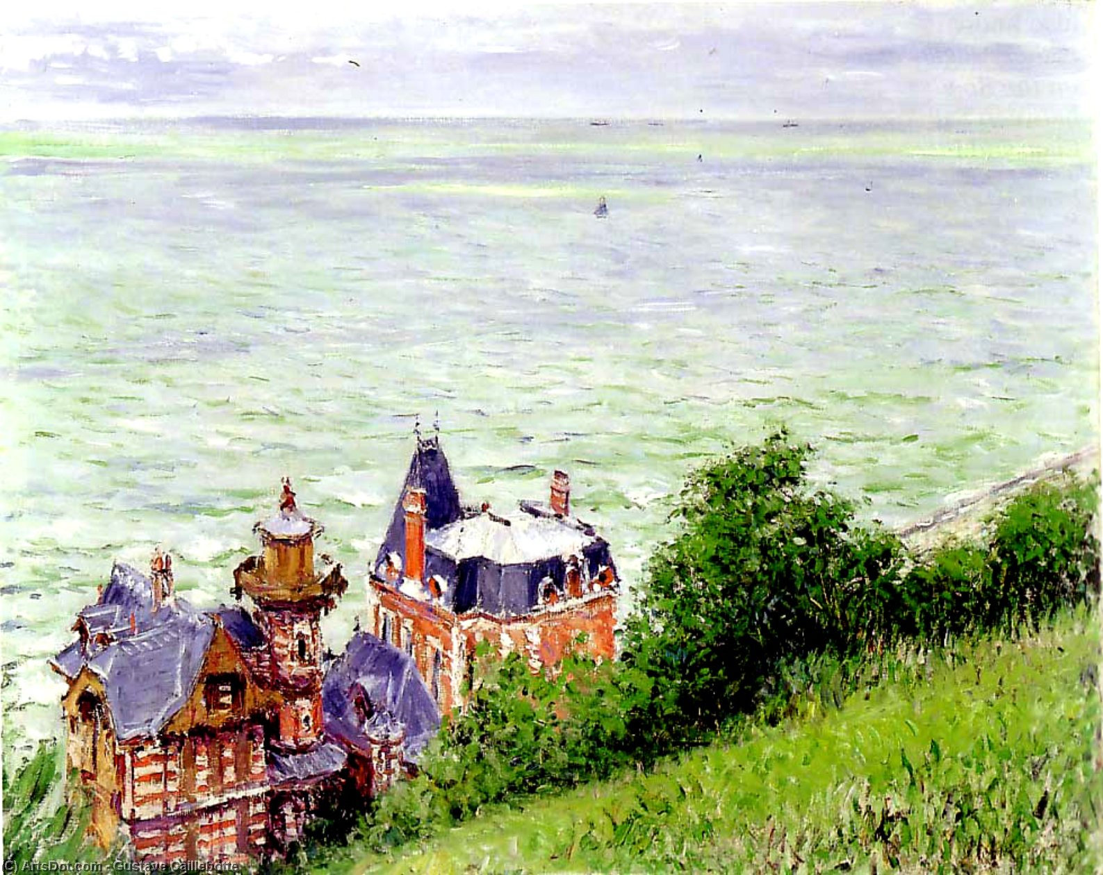 Villas At Trouville — Gustave Caillebotte