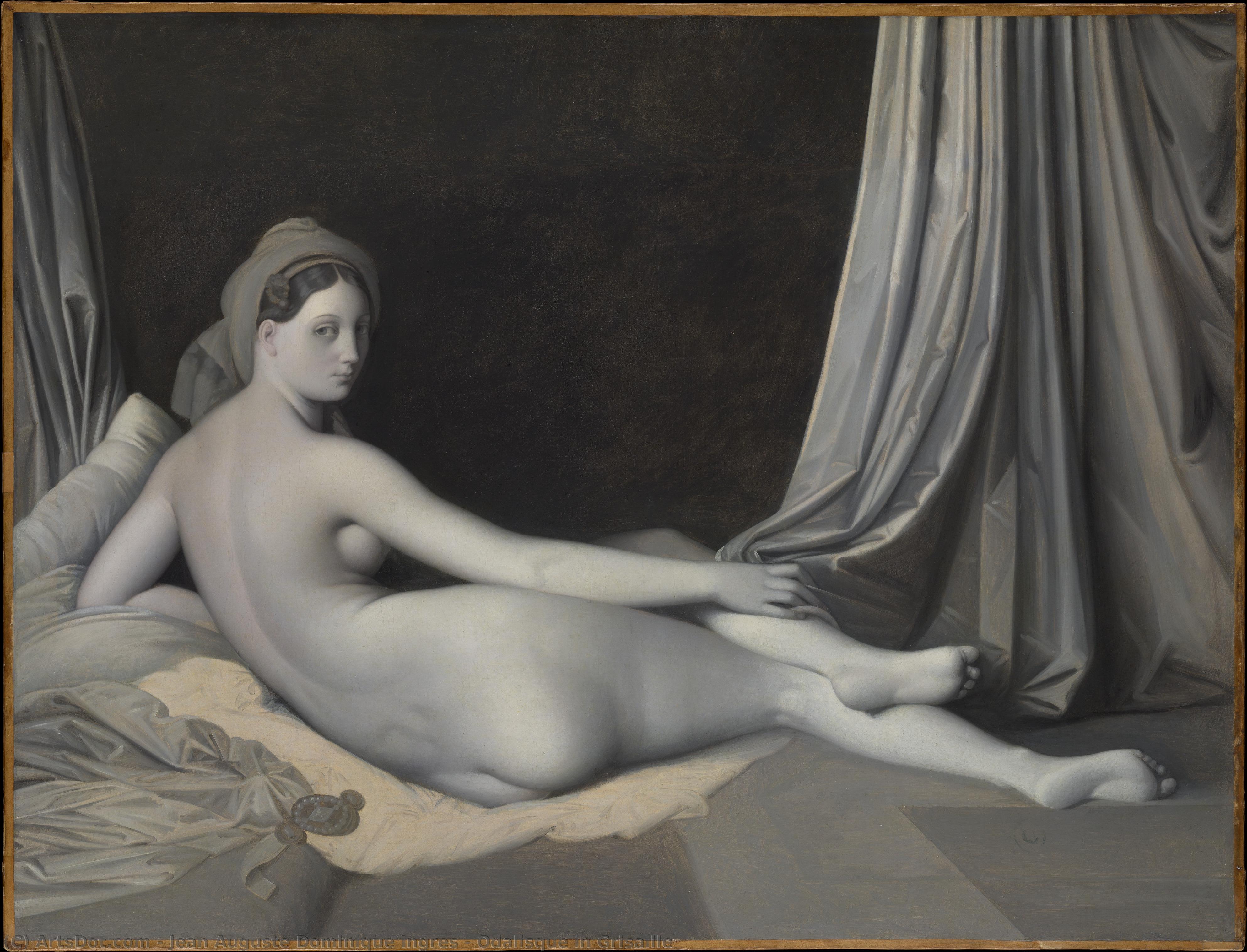 Odalisque In Grisaille — Jean-auguste-dominique Ingres