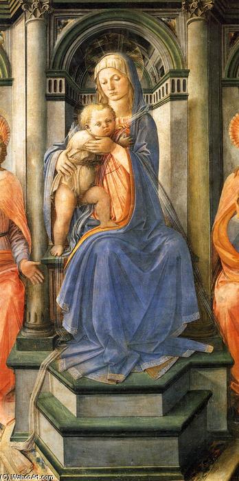 Madonna Enthroned With Saints (detail) — Filippo Di Tommaso Lippi