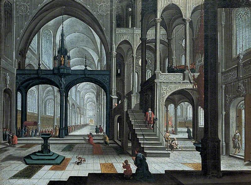Procession In A Cathedral — Bartholomeus Corneliszoon Van Bassen