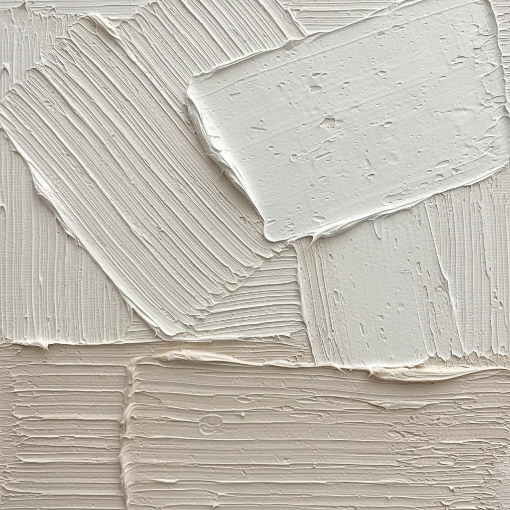 Monolithic Ivory Relief: A Sculptural Study In Meditative White Impasto Layers — David Moreau