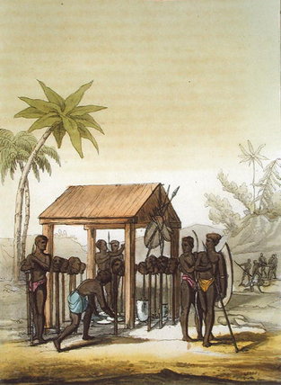 Tomb Of The Kings Of Guinea With Votive Heads — Gallo Gallina