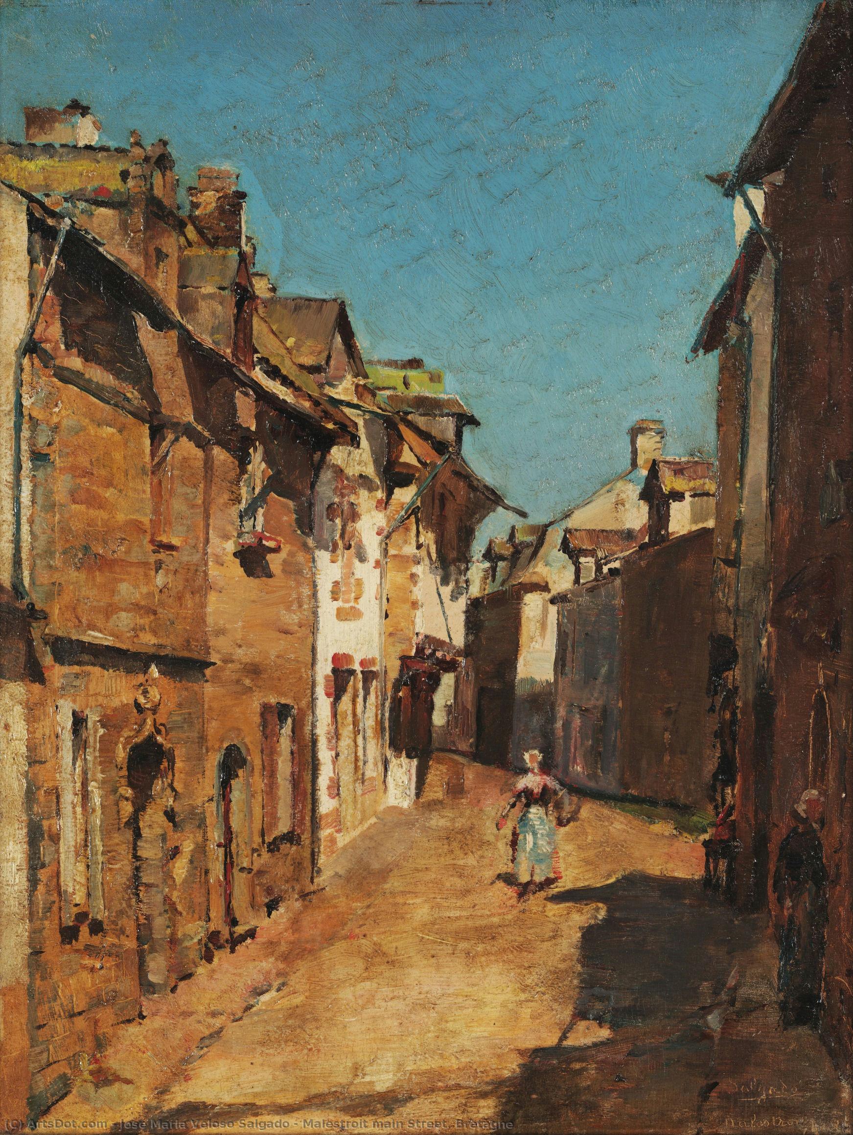 Malestroit Main Street. Bretagne — José Maria Veloso Salgado