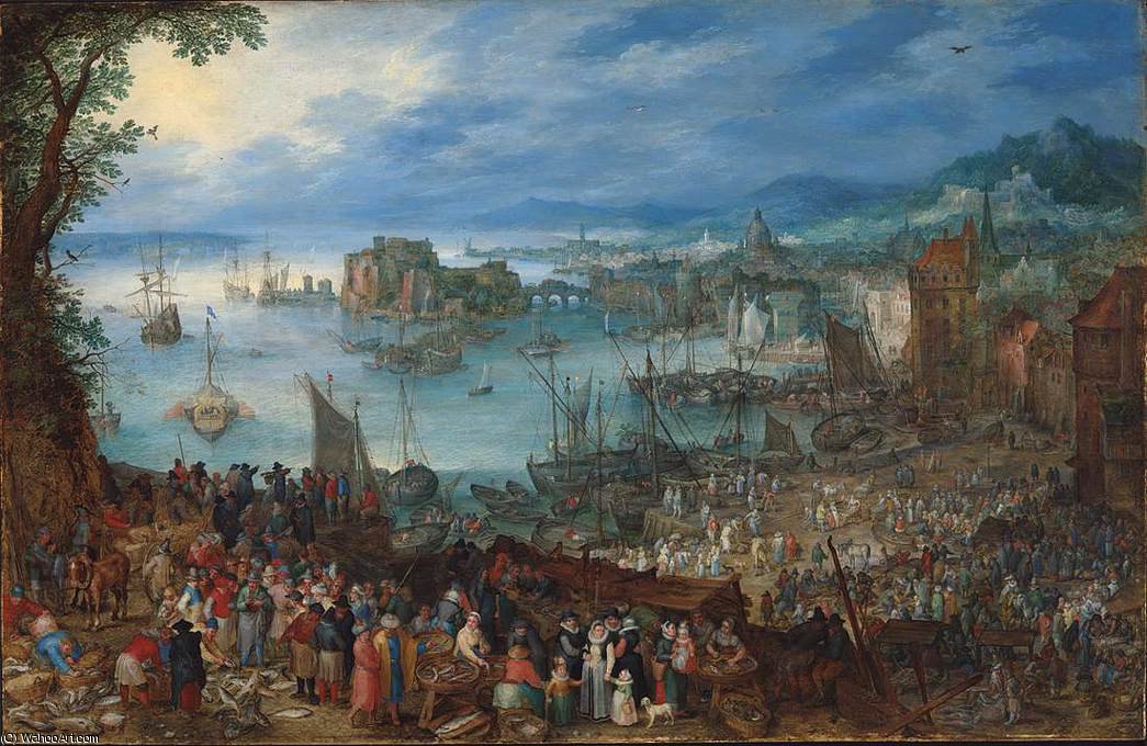 Great Fish-market — Jan Brueghel The Elder