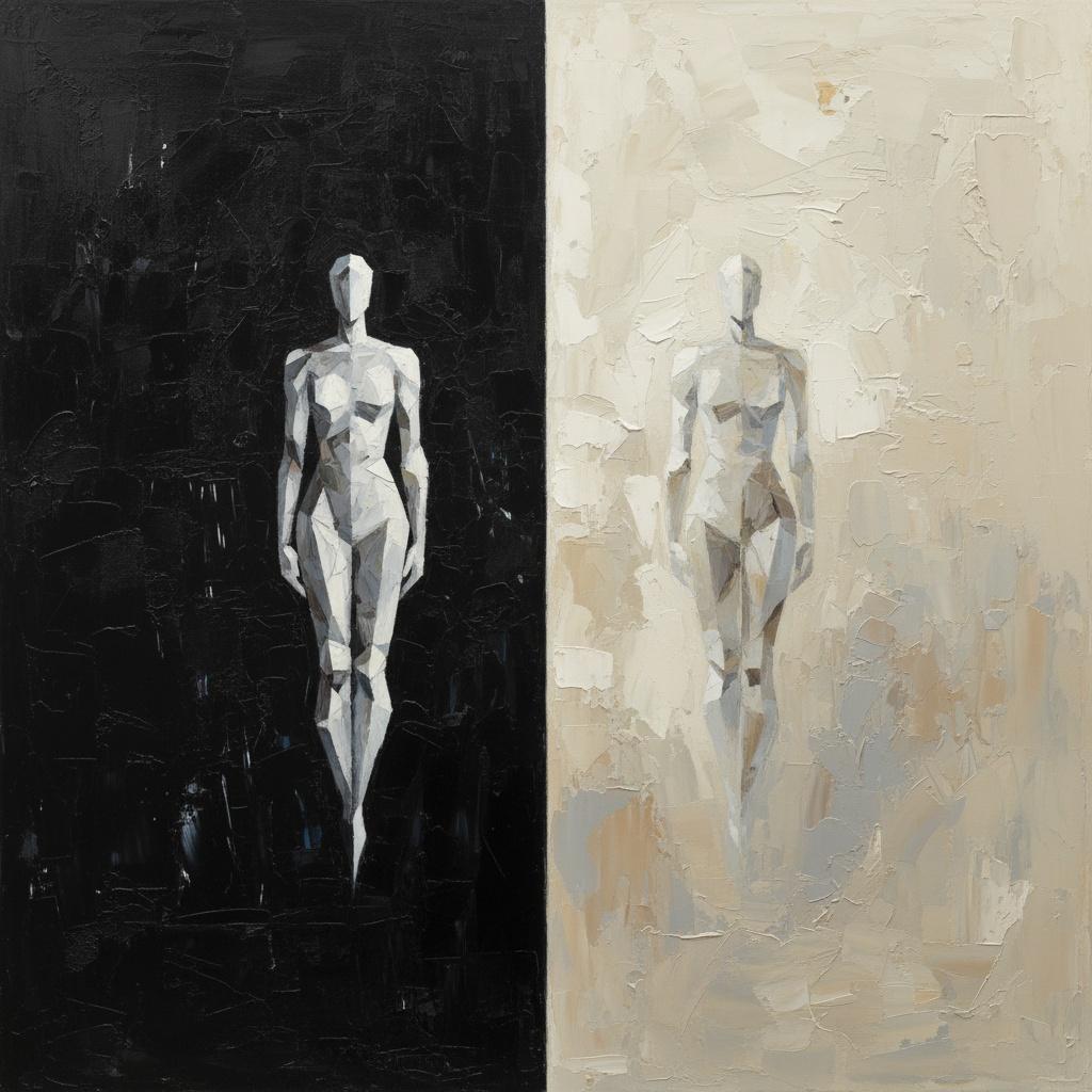 Monolithic Duality: A Singular Study Of Geometric Symmetry And Textured Void — Laurent Fabre