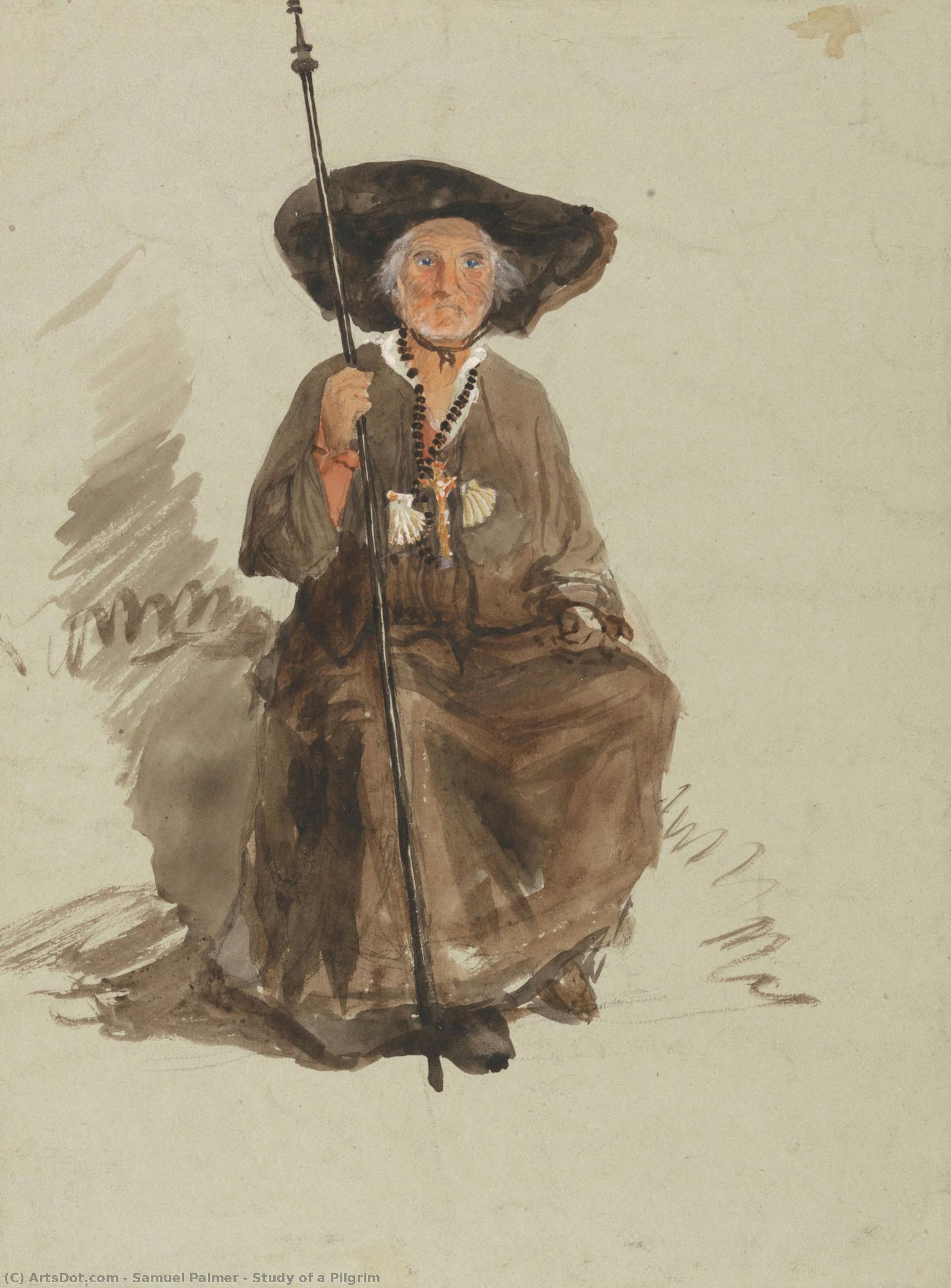 Study Of A Pilgrim — サミュエル・パルマー