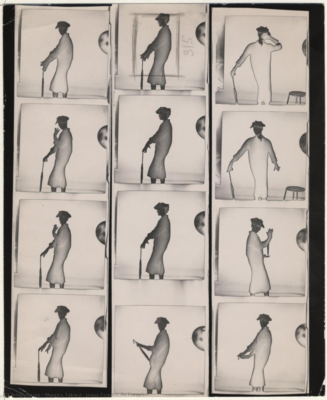 Jeune Femme Au Parapluie — Maurice Tabard