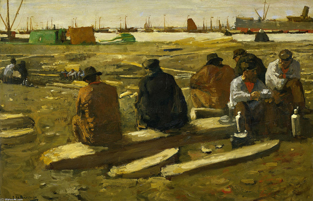 Lunch Break At The Building Site In The Van Diemenstraat In Amsterdam — George Heidrik Breitner