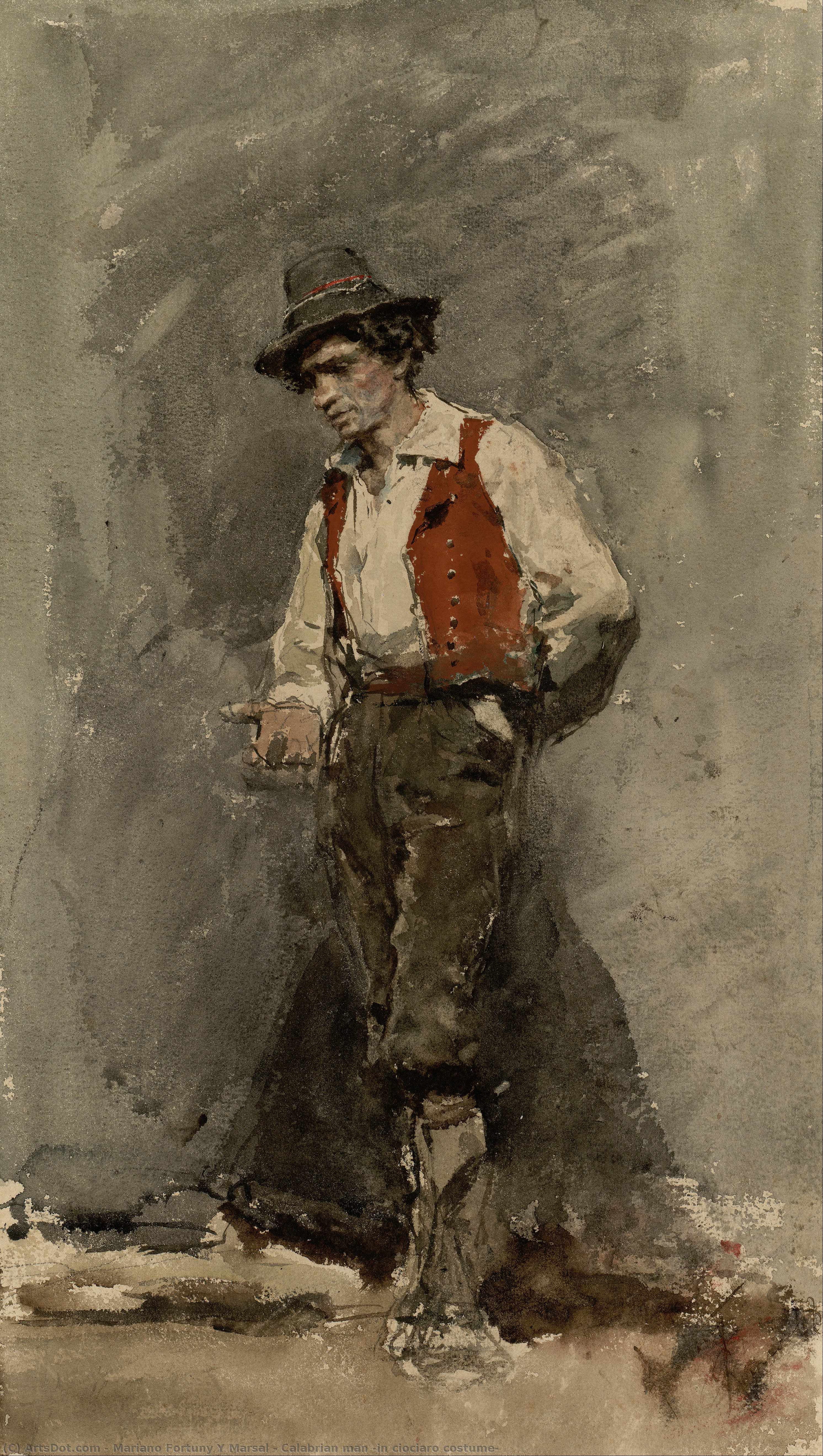 Calabrian Man (in Ciociaro Costume) — Mariano Fortuny Y Marsal