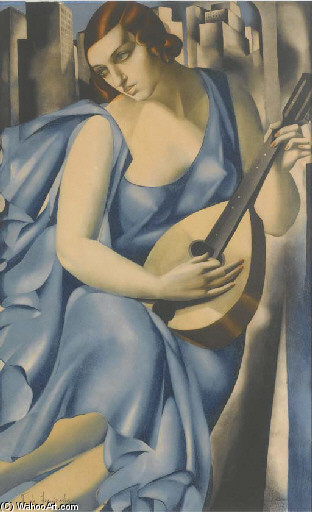 Femme À La Mandoline — Tamara De Lempicka