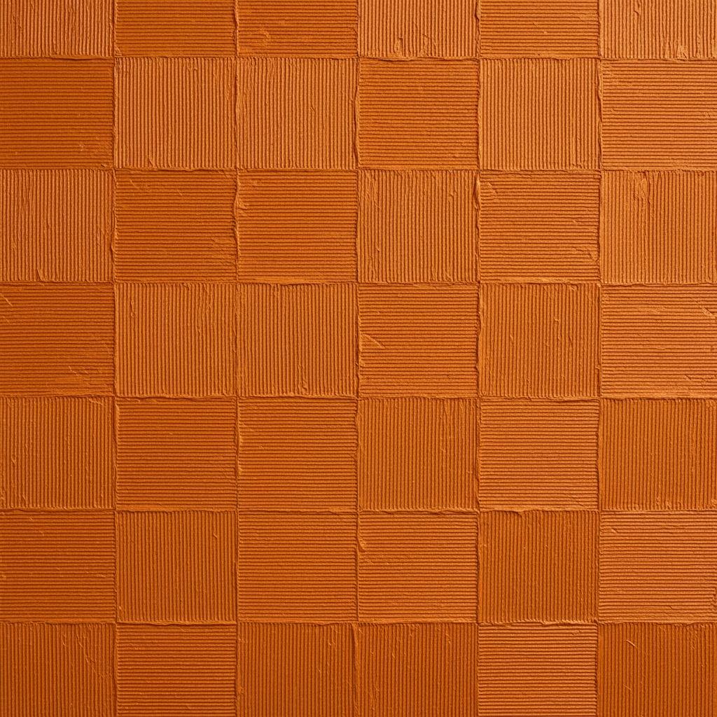 Monolithic Ochre Rhythms: A Singular Study In Textured Geometric Tessellation — David Moreau