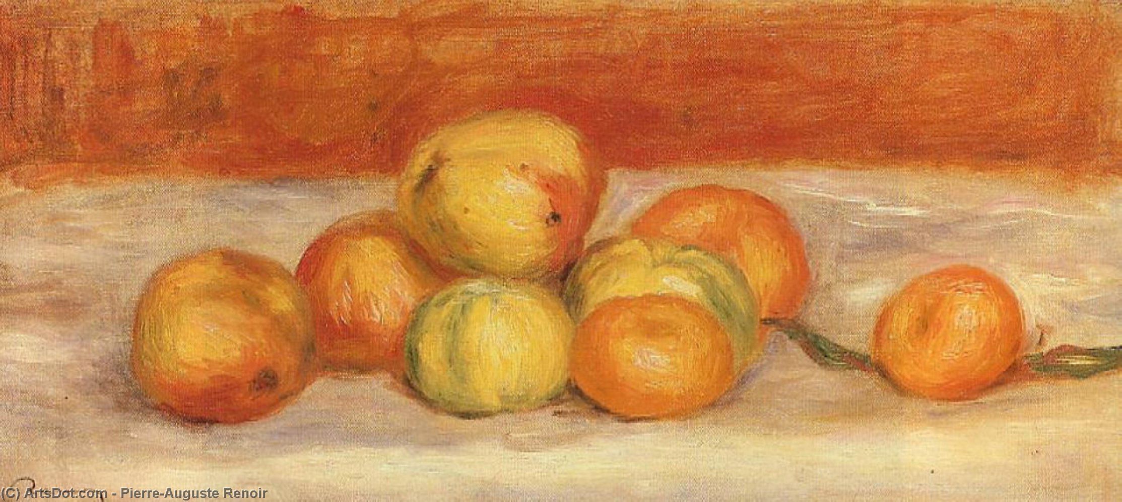 Apples And Manderines — Pierre-auguste Renoir