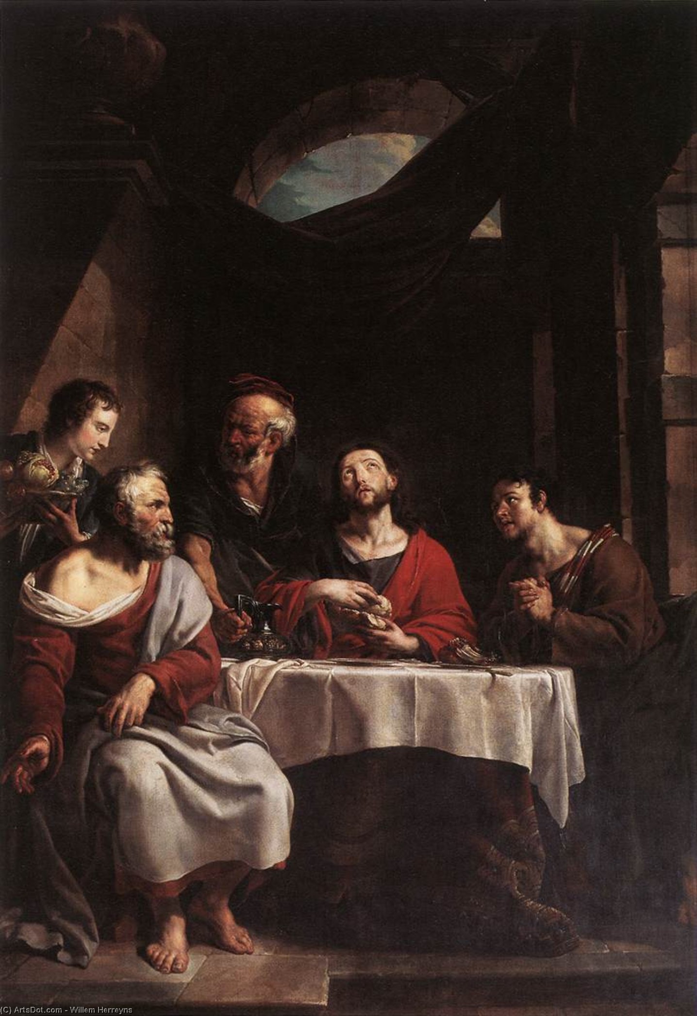 Supper At Emmaus — Willem Herreyns
