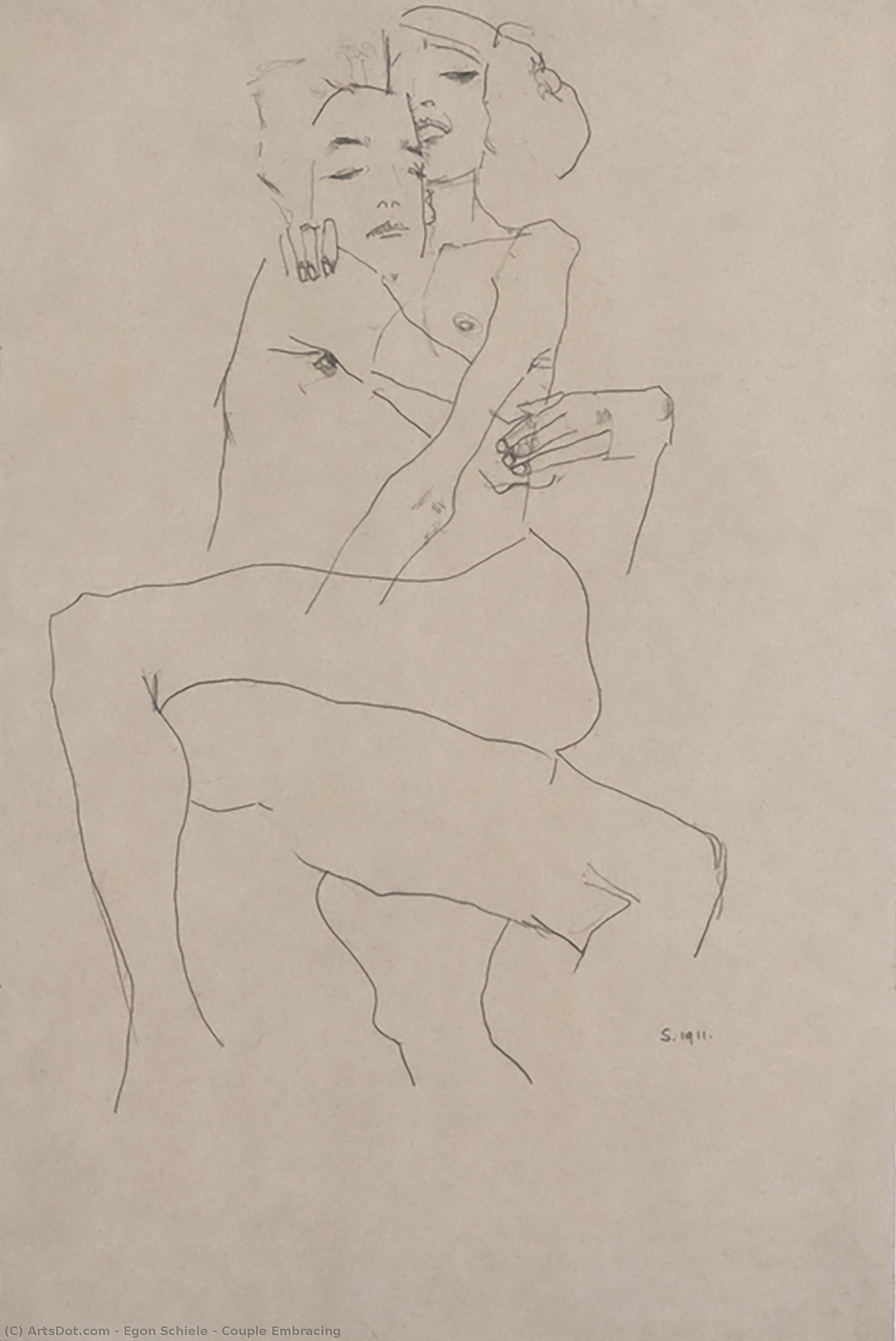 Couple Embracing — Егон Шиле
