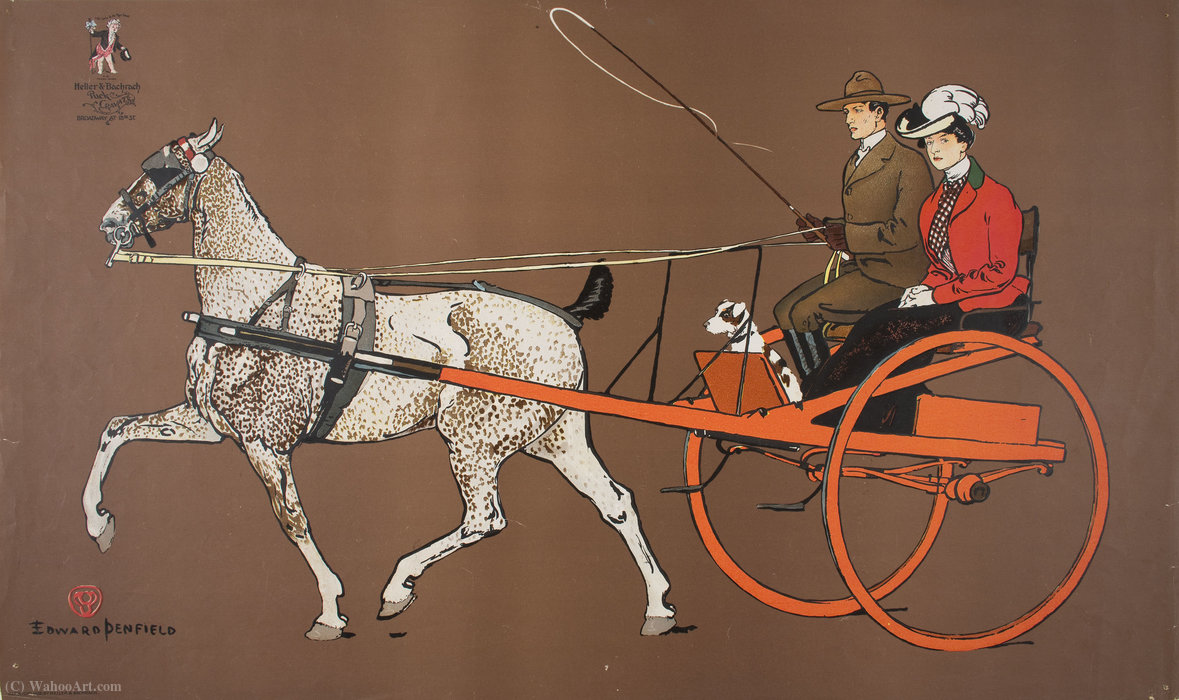 'heller ^ Bachrach', (31 X 53 Cm) (1902) — Edward Penfield