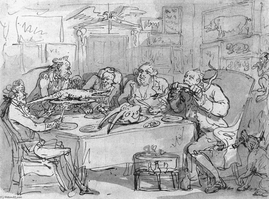 The Fish Dinner — Томас Роулендсон