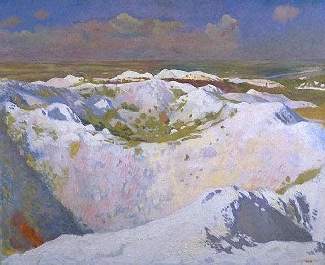 Mines And The Bapaume Road, La Boisselle — Sir William Newenham Montague Orpen