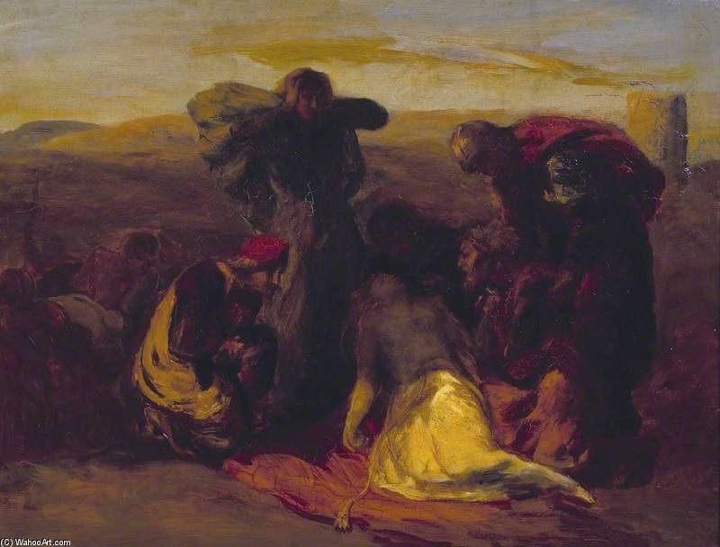 Sketch For 'the Death Of Cordelia' — Paul Falconer Poole