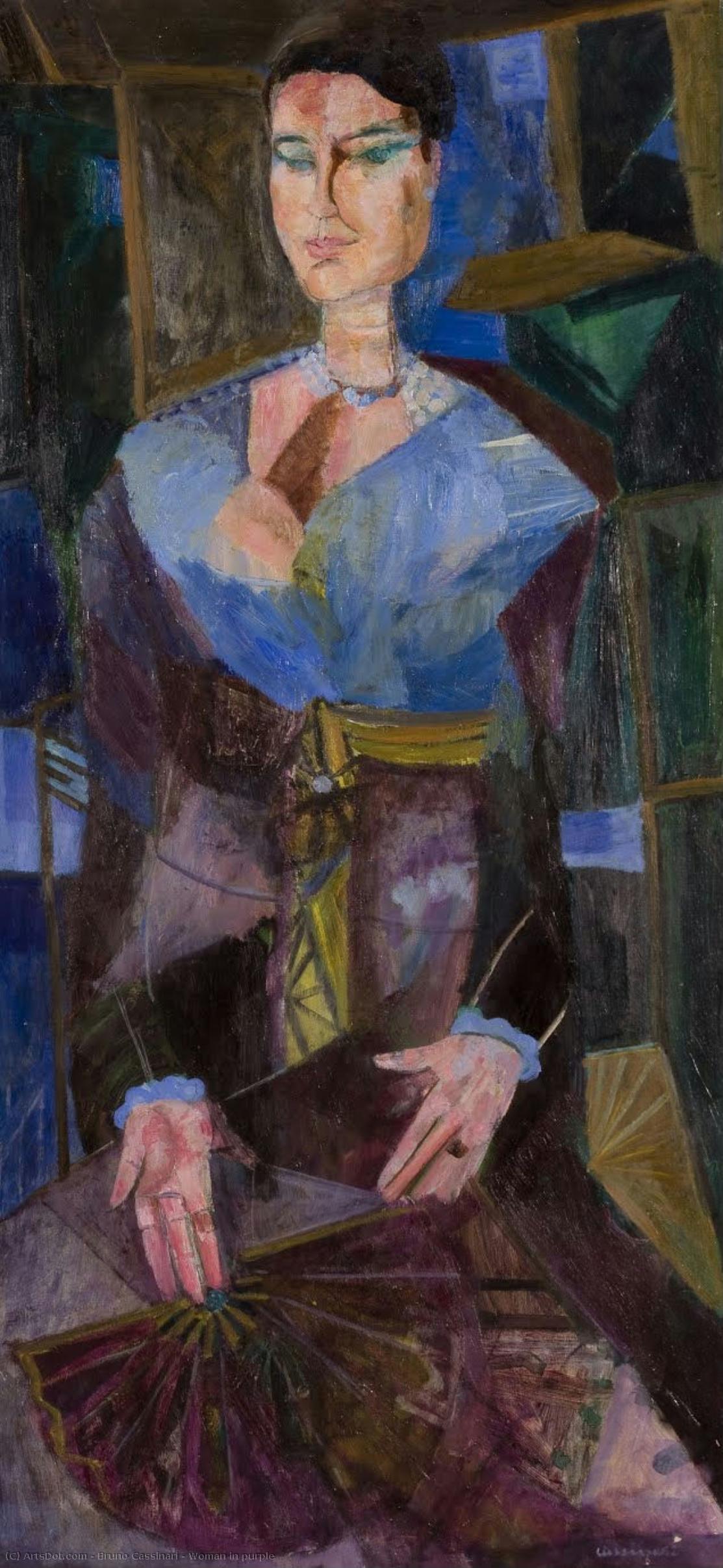 Woman In Purple — Bruno Cassinari