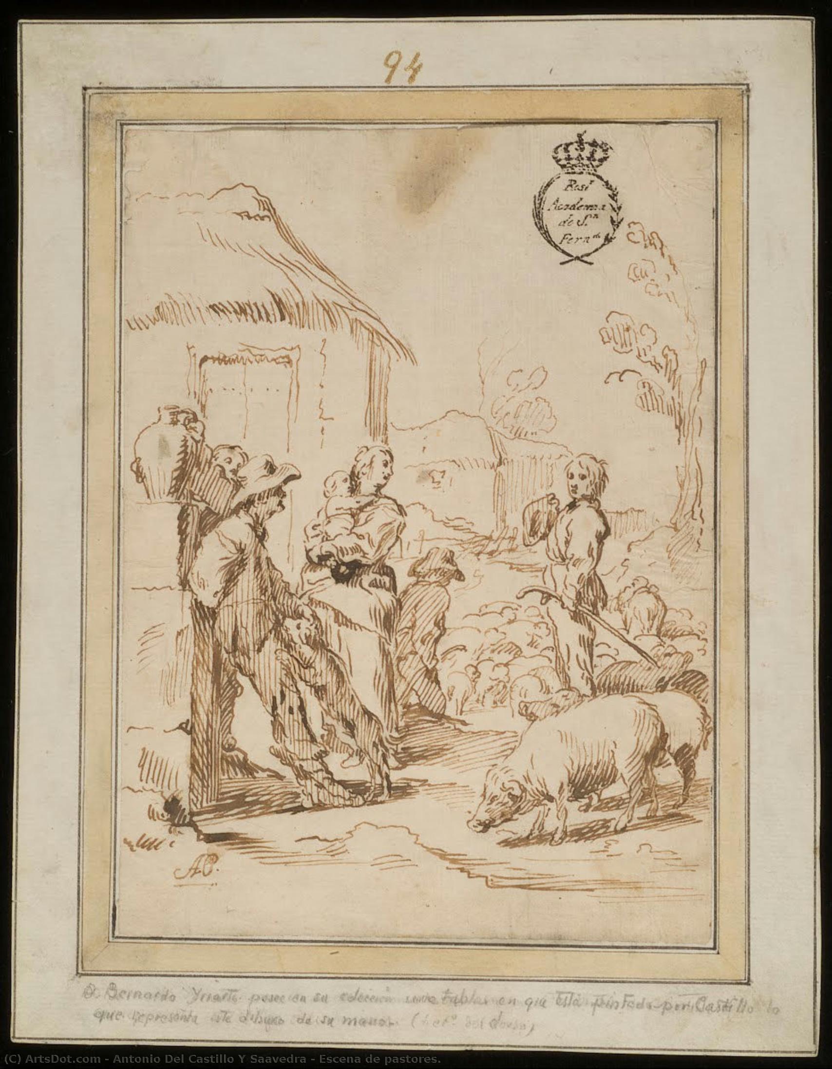 Escena De Pastores. — Antonio Del Castillo Y Saavedra