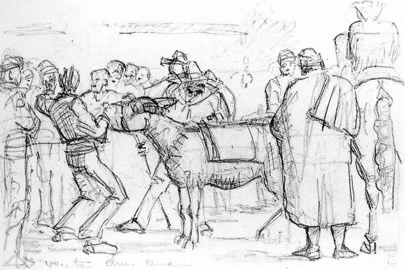 Sale Of A Donkey — Ferdinand Hodler