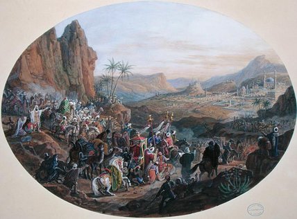 Design For A Set Of Plates Depicting 'the Pilgrimage — Jean-charles Develly
