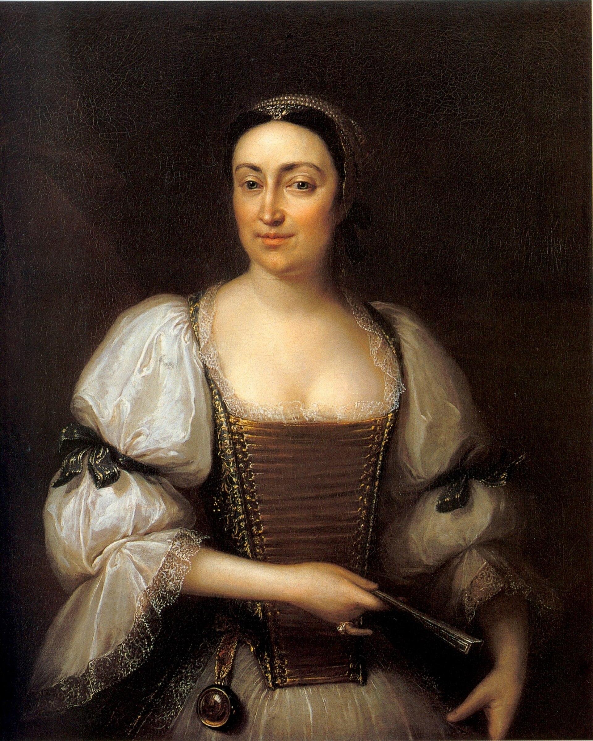 Portrait Of Baroness János Podmaniczky Née Judit Osztroluczky — Ádám Mányoki