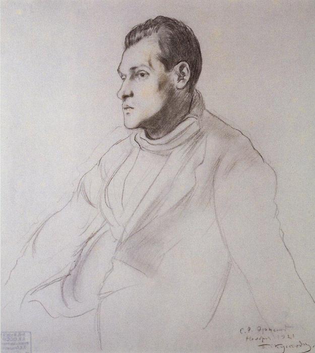 Portrait Of S.r. Ernst — Boris Mikhailovich Kustodiev