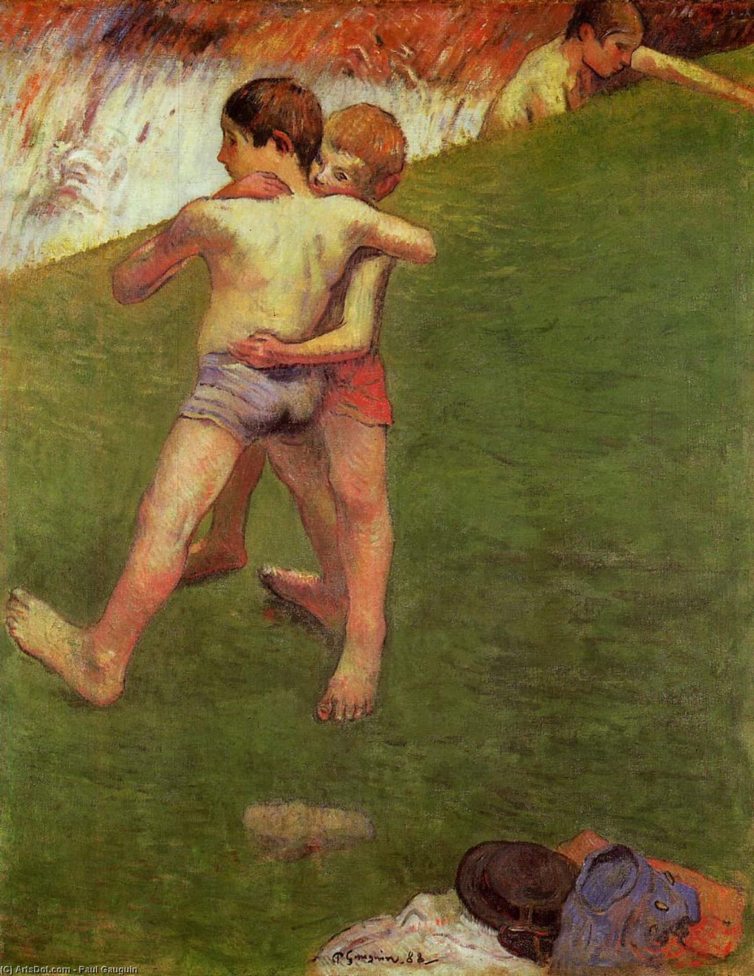 Breton Boy In A Landscape — Eugène Henri Paul Gauguin