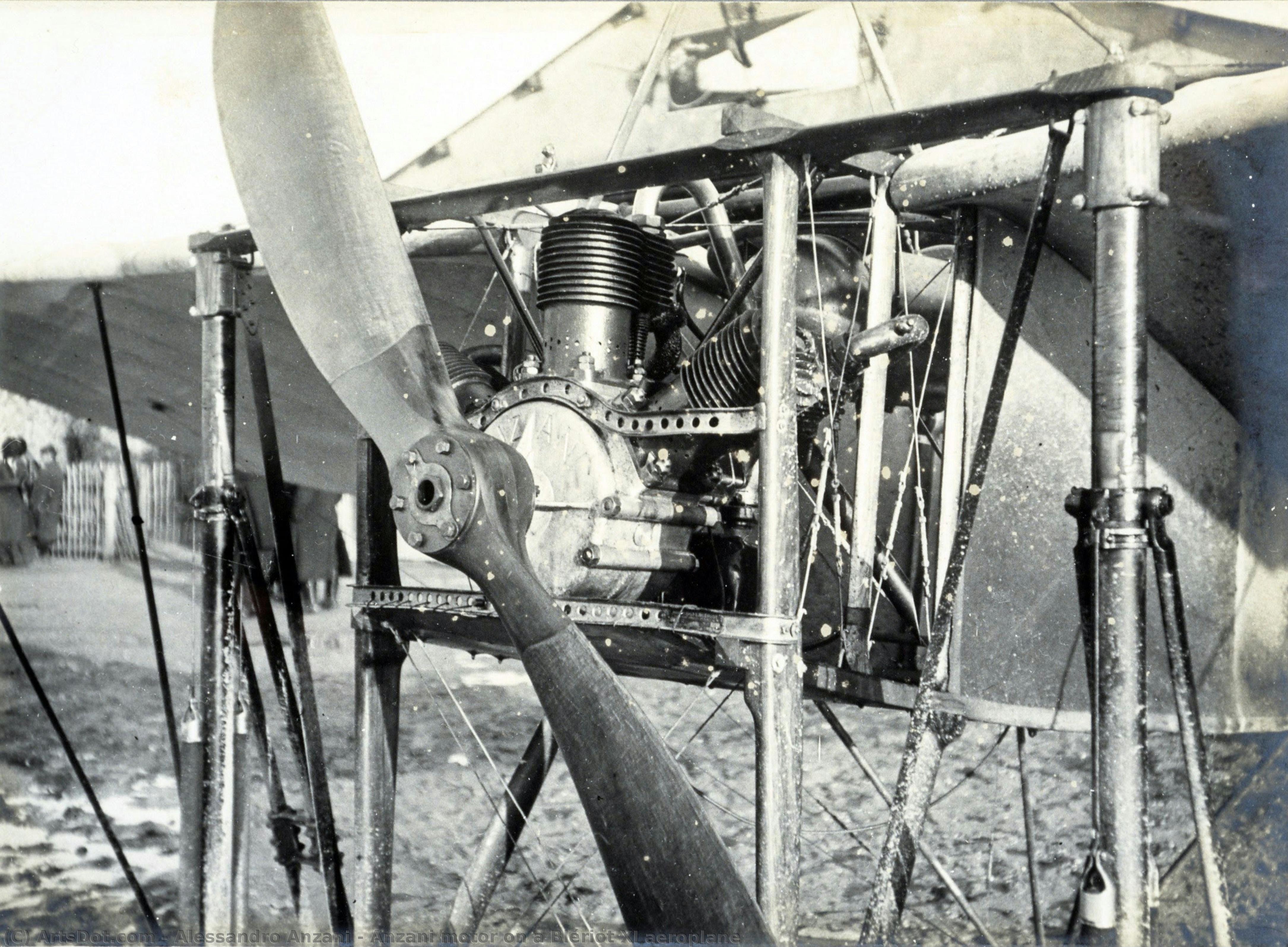 Anzani Motor On A Blériot Xi Aeroplane — Alessandro Anzani