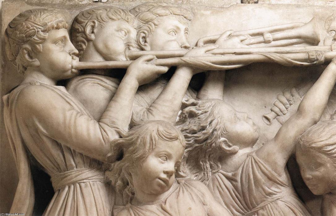 Cantoria: First Top Relief (detail) — Luca Della Robbia